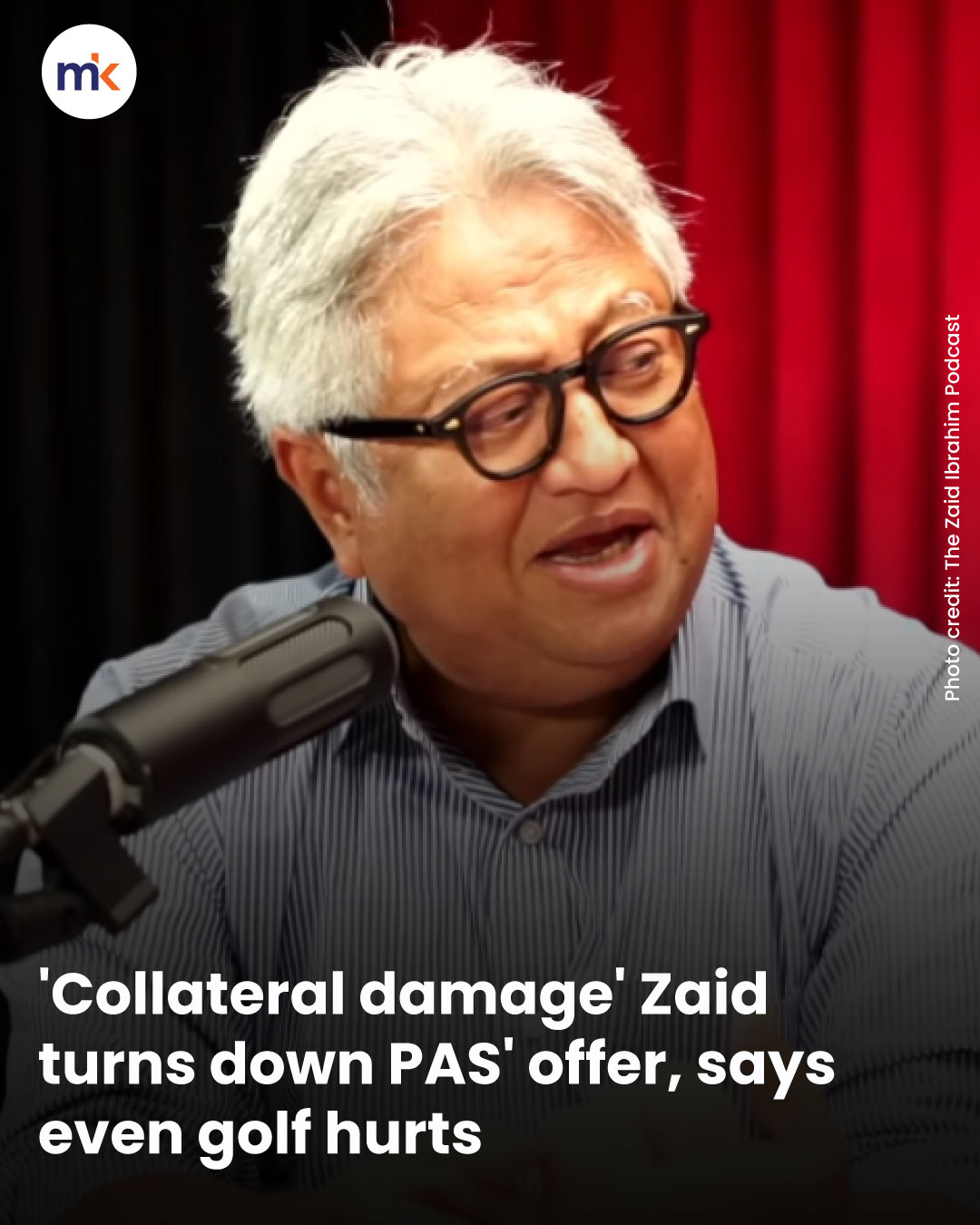'Collateral damage' Zaid turns down PAS' offer, says even golf hurts