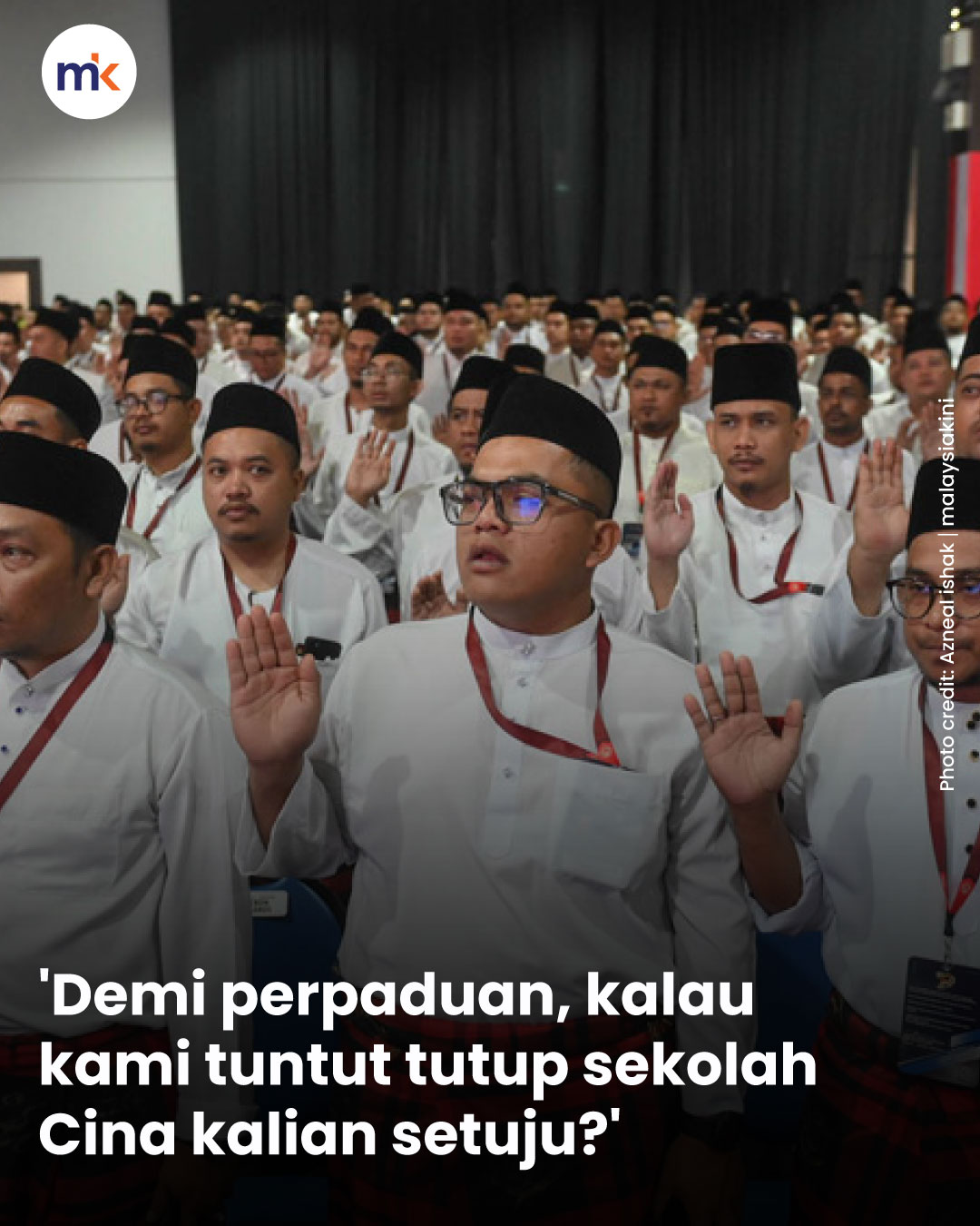 'Demi perpaduan, kalau kami tuntut tutup sekolah Cina kalian setuju?'