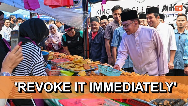 Revoke Ramadan bazaar license if traders sell it - PM