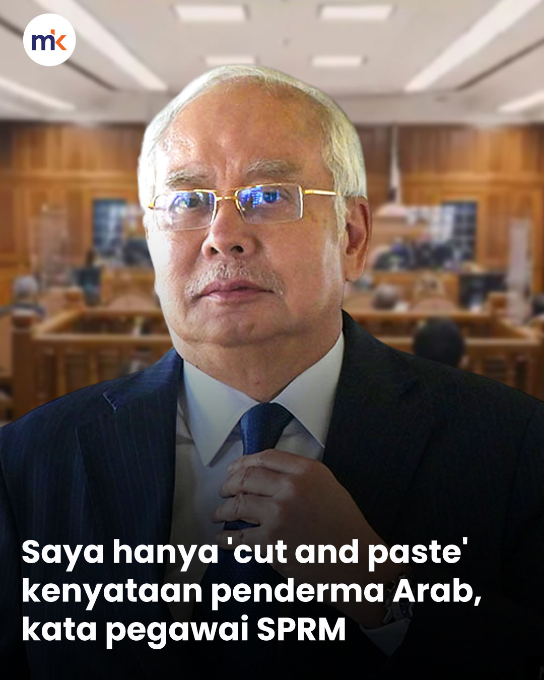Saya hanya 'cut and paste' kenyataan penderma Arab, kata pegawai SPRM