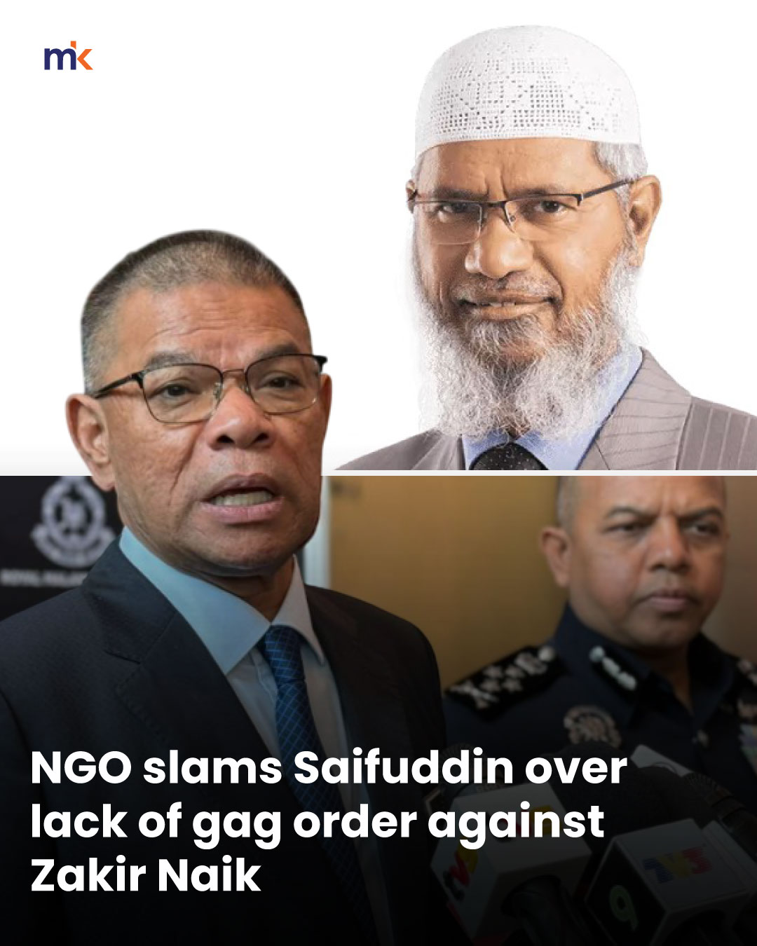 NGO slams Saifuddin over lack of gag order against Zakir Naik