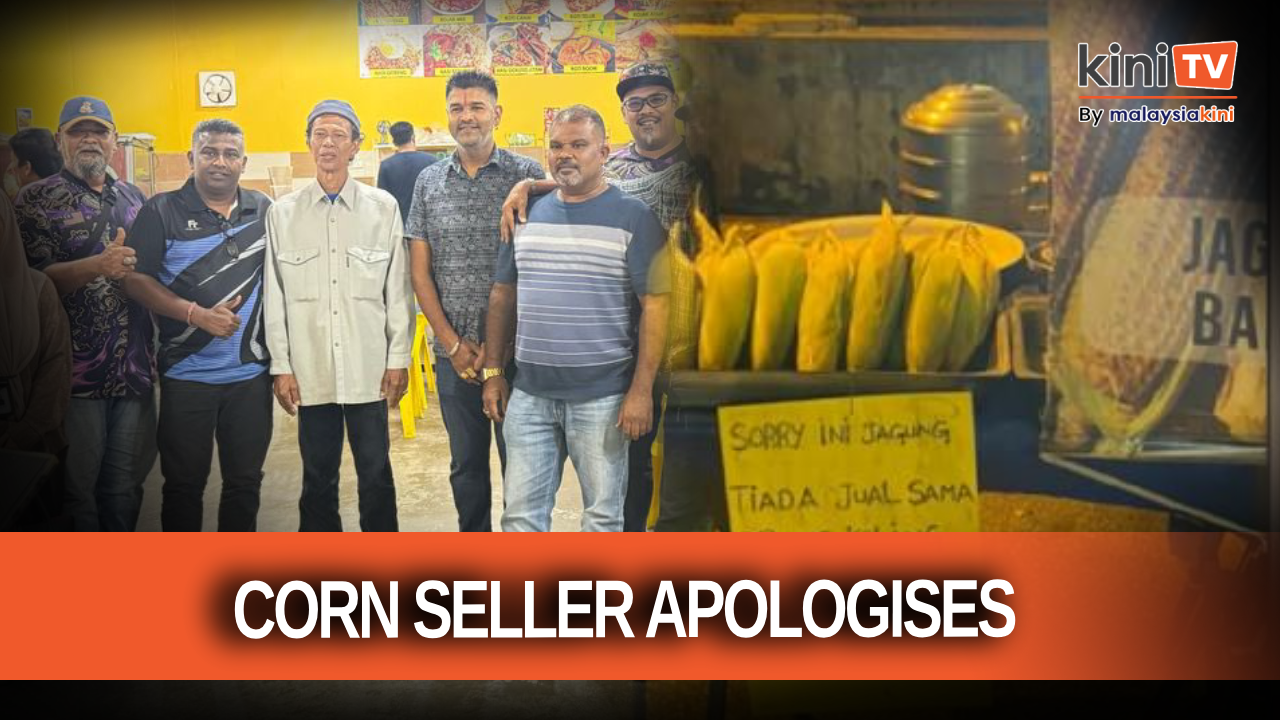 Corn seller apologises over racist signboard