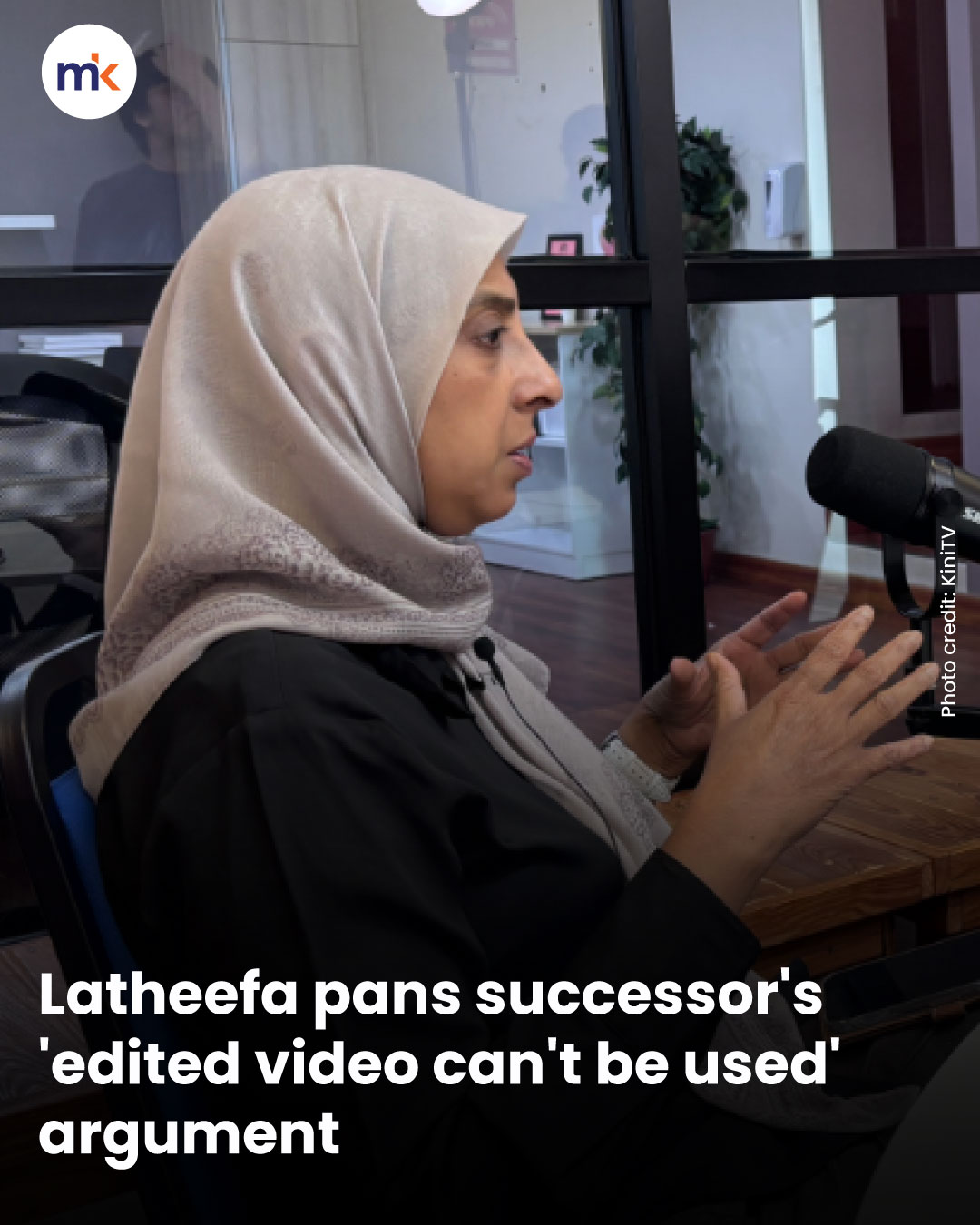 Latheefa pans successor's 'edited video can't be used' argument