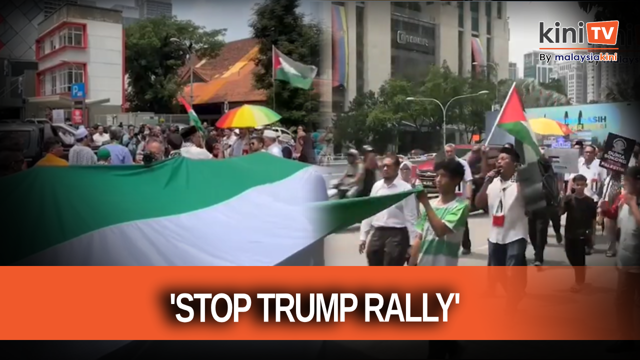 'Stop Trump Rally' - Group holds protest against Trump's Gaza plan