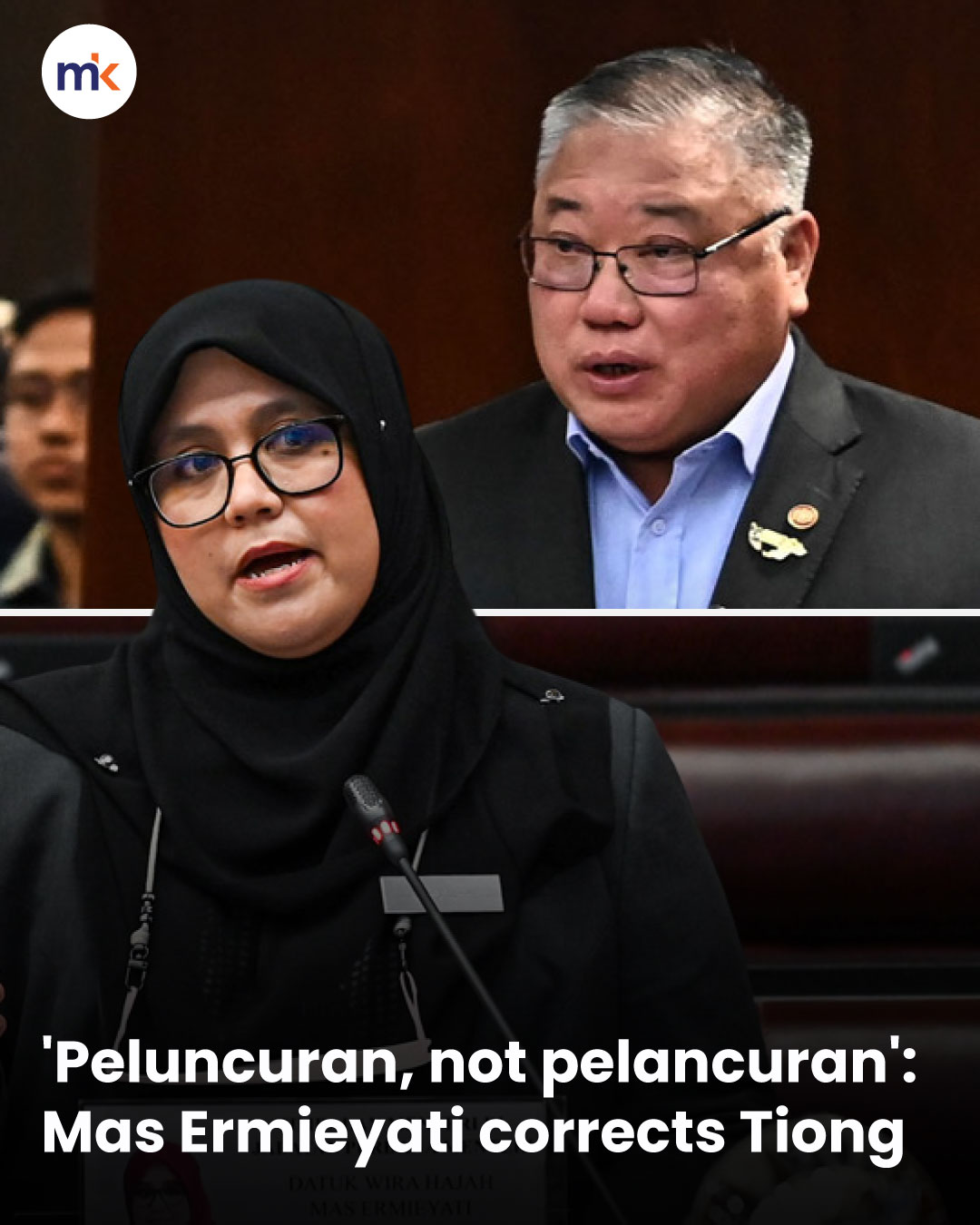 'Peluncuran, not pelancuran': Mas Ermieyati corrects Tiong