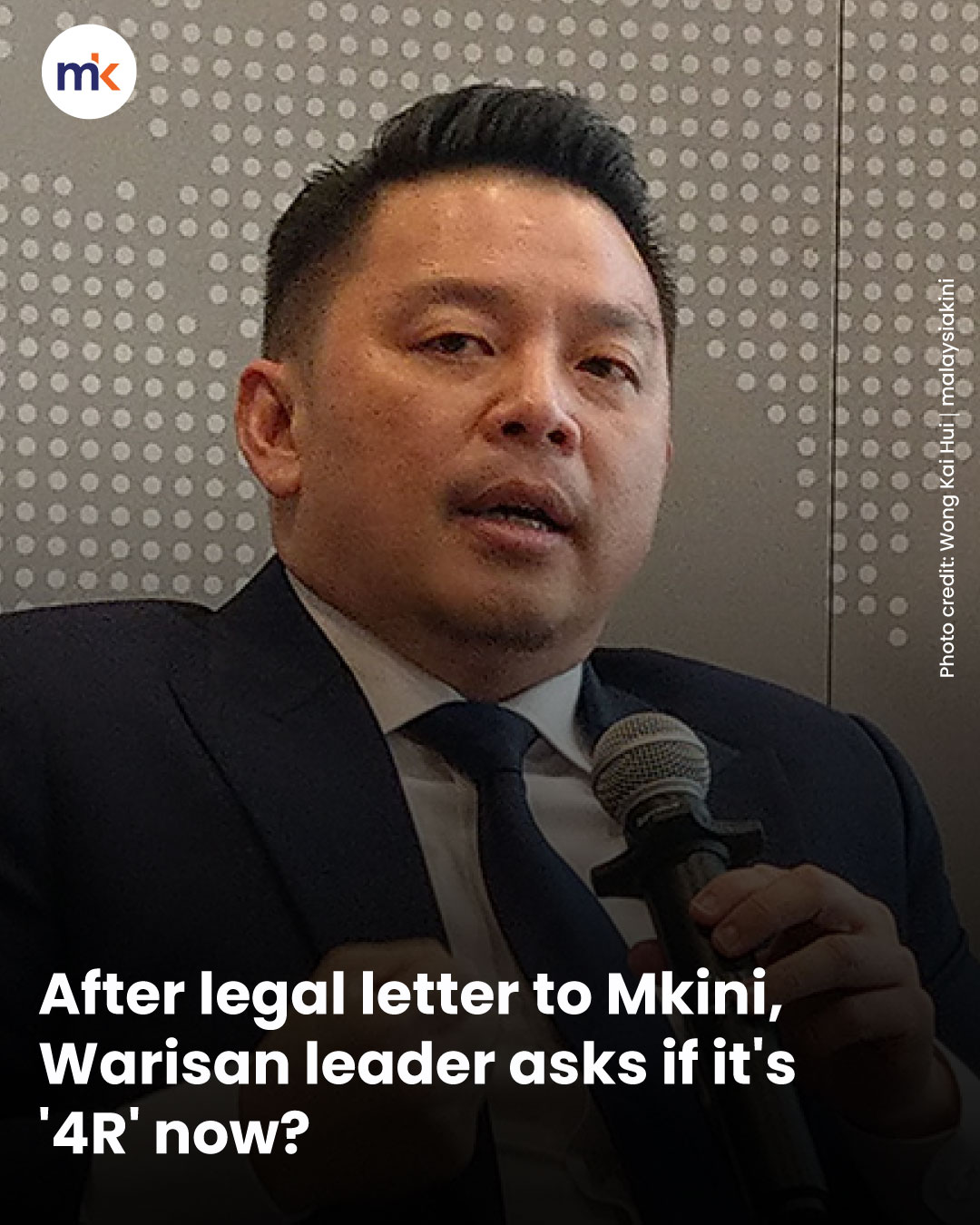 After legal letter to Mkini, Warisan leader asks if it's '4R' now?