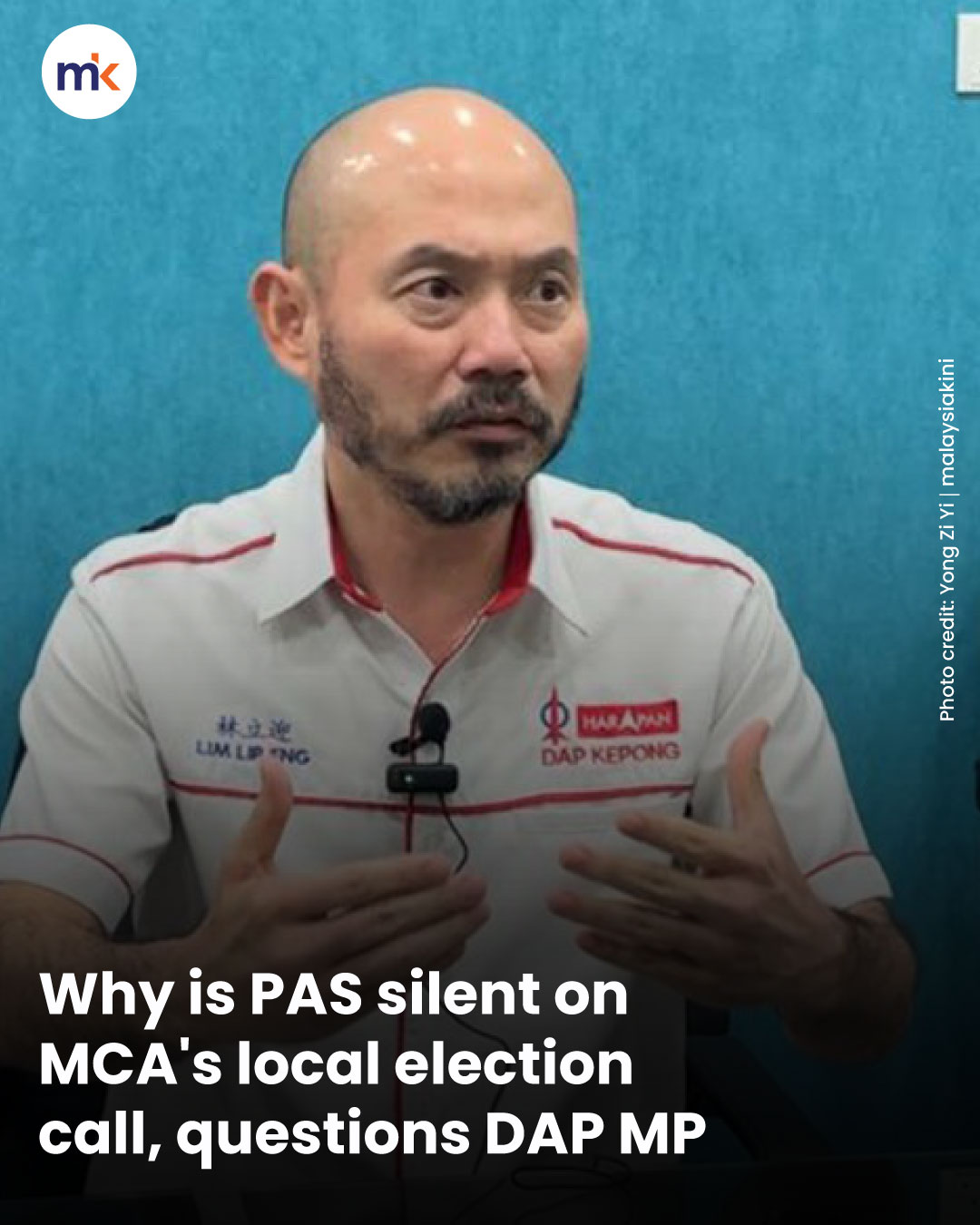 Why is PAS silent on MCA's local election call, questions DAP MP