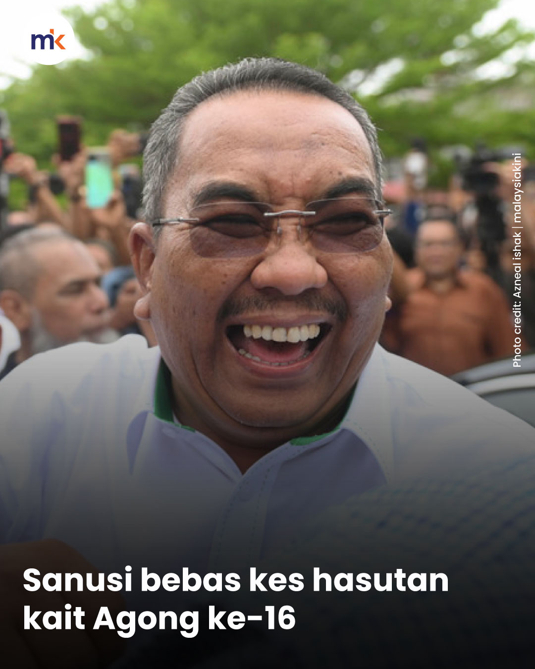 Sanusi bebas kes hasutan kait Agong ke-16