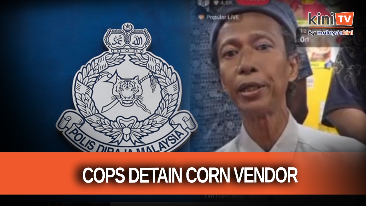 Police detain corn seller over racist sign