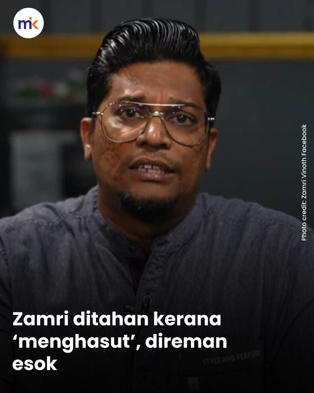 Zamri ditahan kerana ‘menghasut’, direman esok