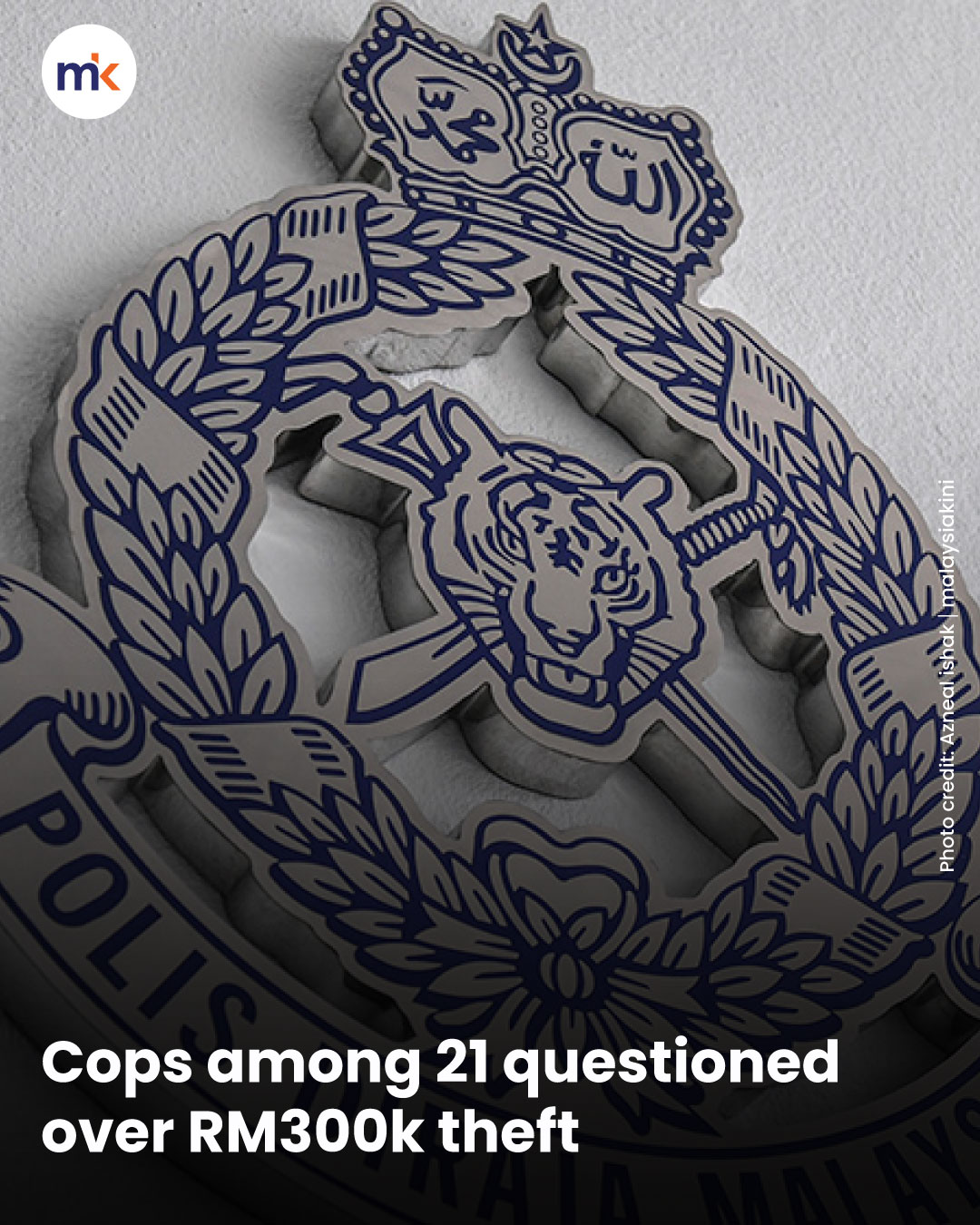 Cops among 21 questioned over RM300k theft