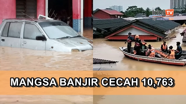 Banjir di Johor makin buruk, lebih 10,000 mangsa terjejas di lima daerah