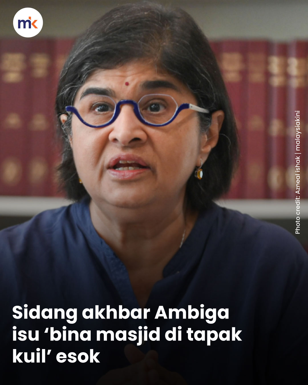 Sidang akhbar Ambiga isu ‘bina masjid di tapak kuil’ esok