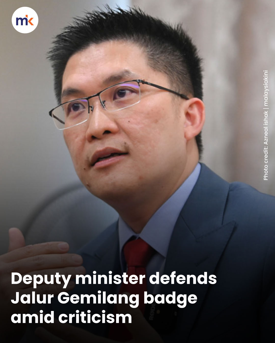 Deputy minister defends Jalur Gemilang badge amid criticism