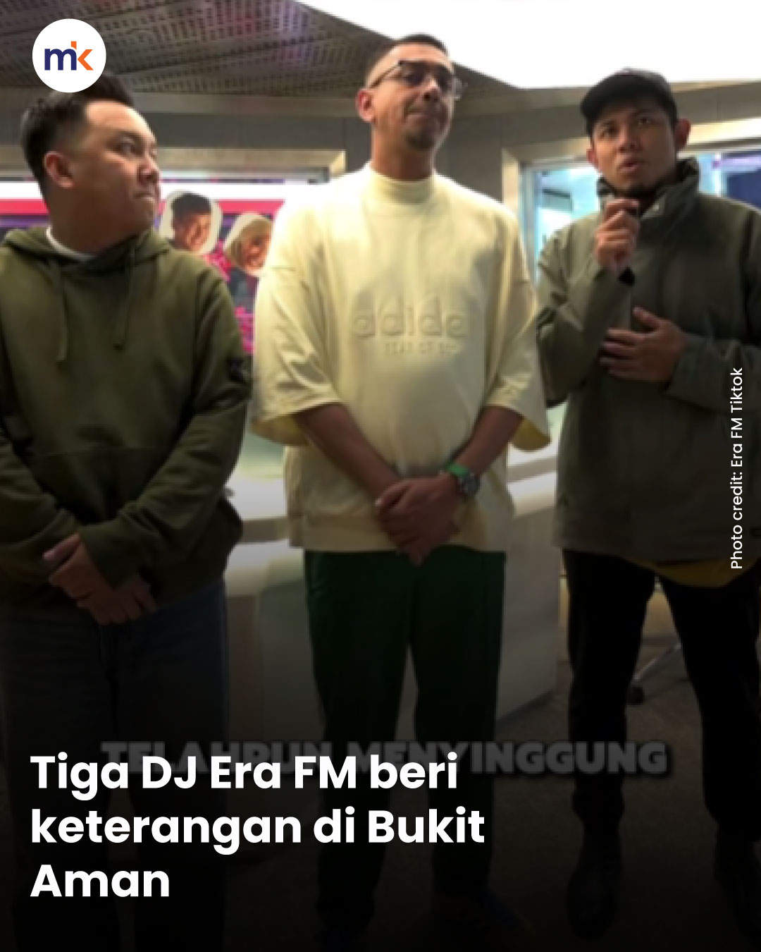 Tiga DJ Era FM beri keterangan di Bukit Aman