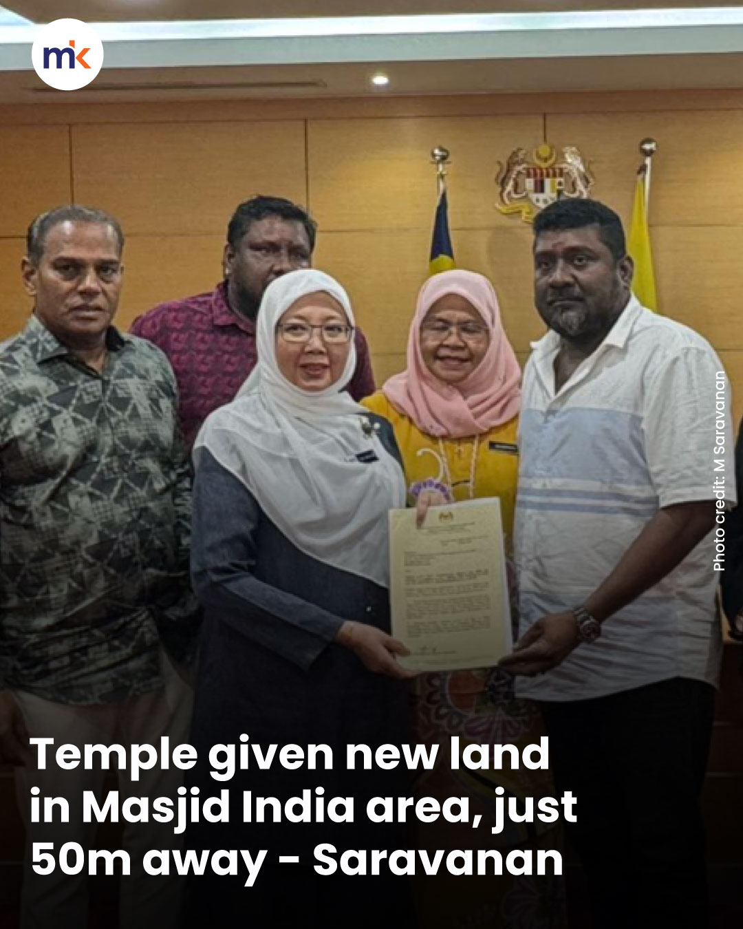 Temple given new land in Masjid India area, just 50m away - Saravanan