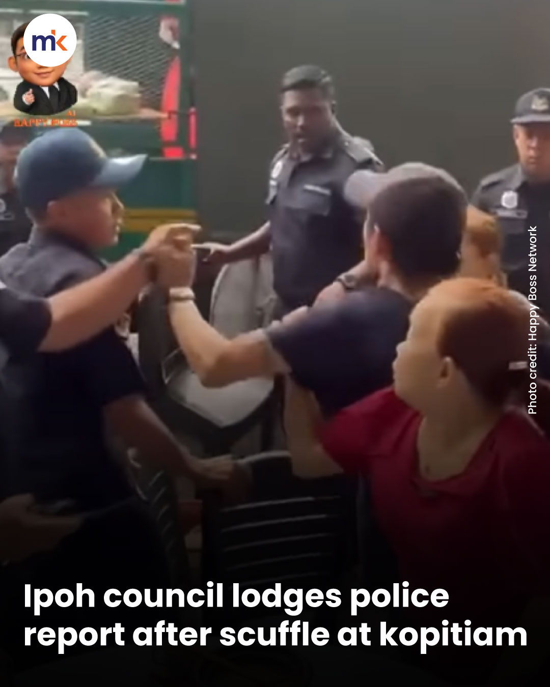 Ipoh council lodges police report after scuffle at kopitiam