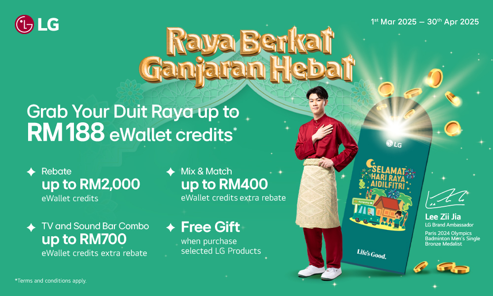 LG Malaysia celebrates Hari Raya with ‘Raya Berkat, Ganjaran Hebat’ Promotion