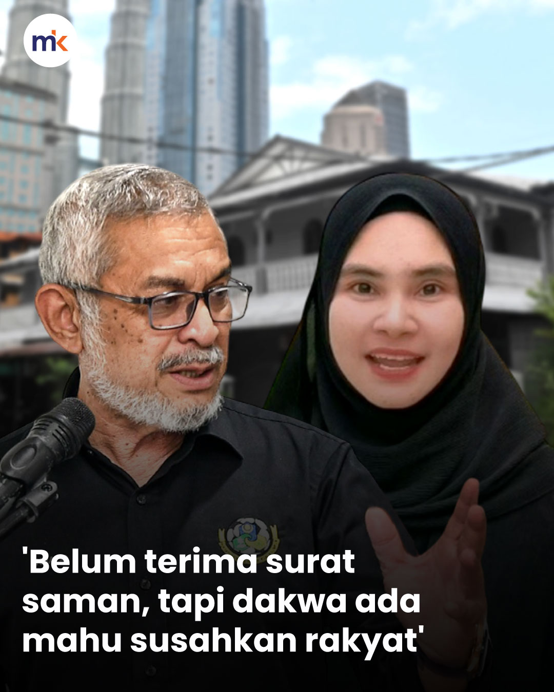 'Belum terima surat saman, tapi dakwa ada mahu susahkan rakyat'
