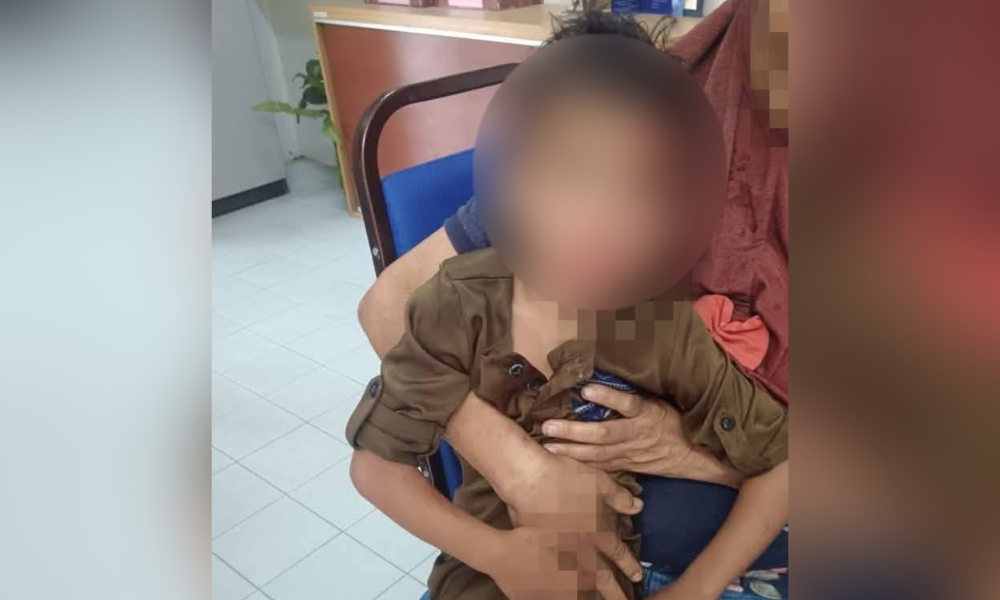 Toddler injured after falling out of vehicle