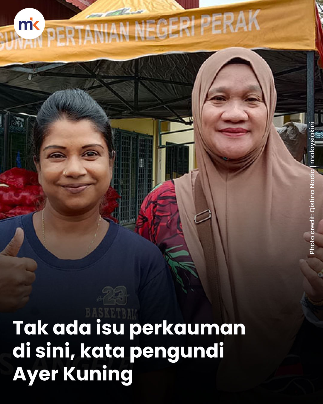 Tak ada isu perkauman di sini, kata pengundi Ayer Kuning
