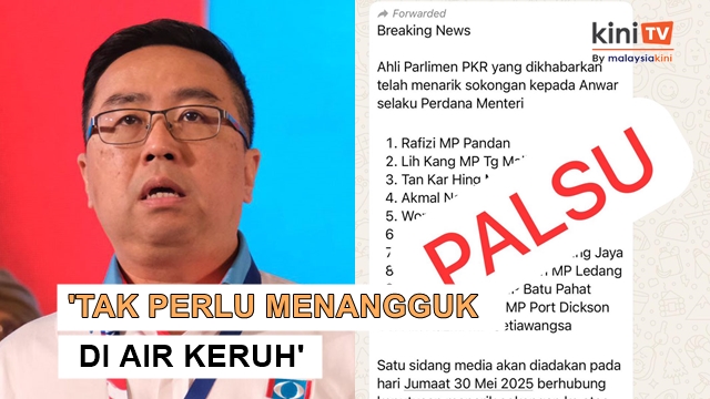 'Mengarut!' - Menteri Mosti, MP Gopeng nafi tarik sokongan pada PM