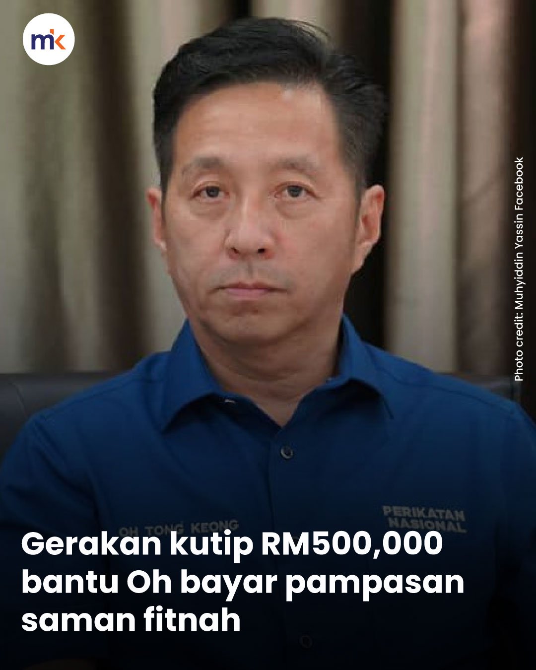 Gerakan kutip RM500,000 bantu Oh bayar pampasan saman fitnah