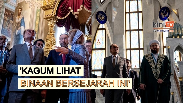 Anwar lawat gereja dan masjid di Rusia, kagum dengan seni bina
