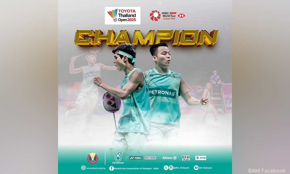Thai Open: Back-to-back glory for Chia-Soh