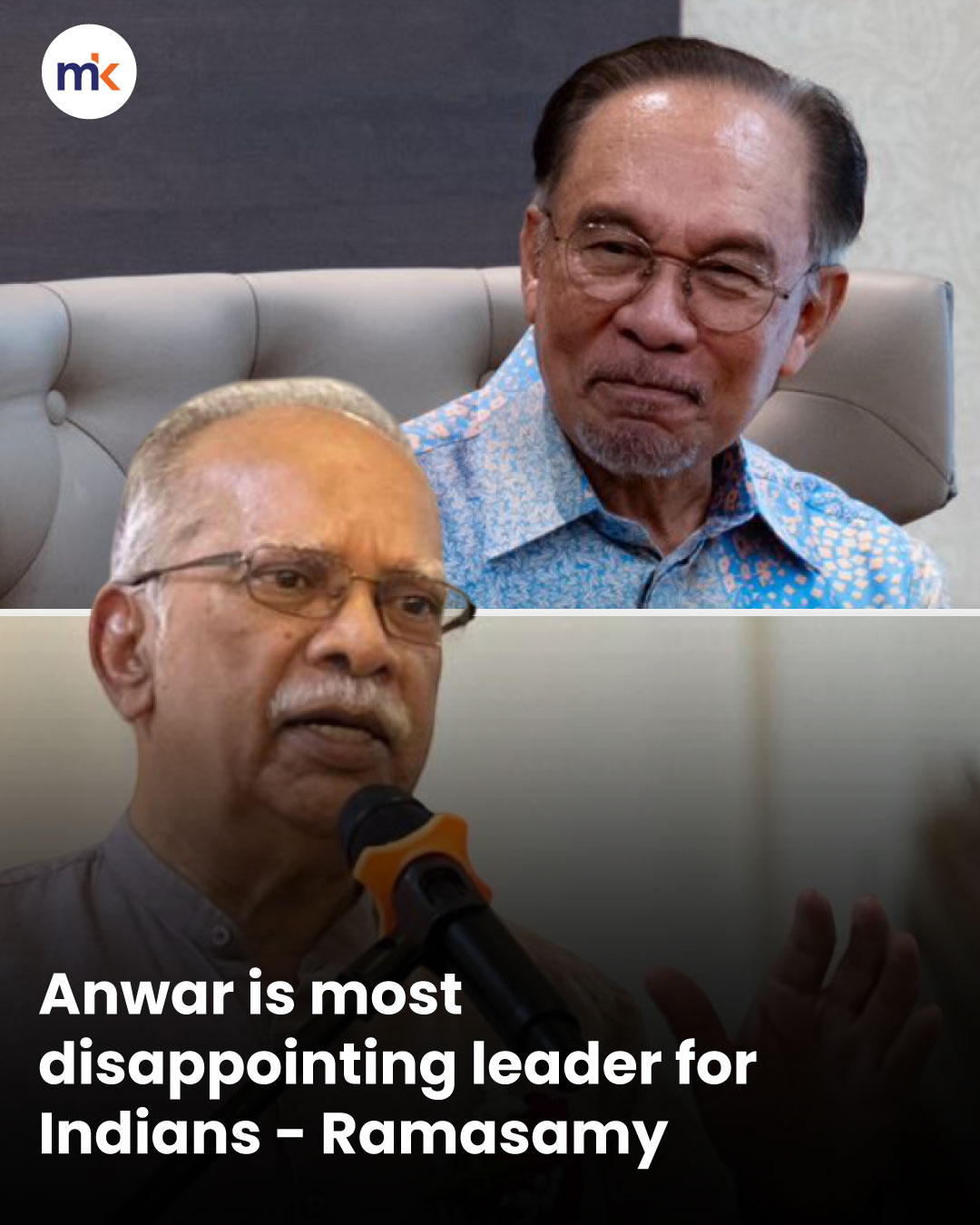 Anwar is most disappointing leader for Indians - Ramasamy