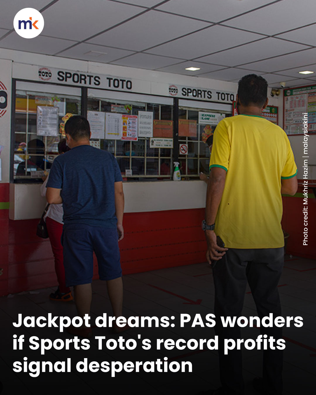 Jackpot dreams: PAS wonders if Sports Toto's record profits signal desperation