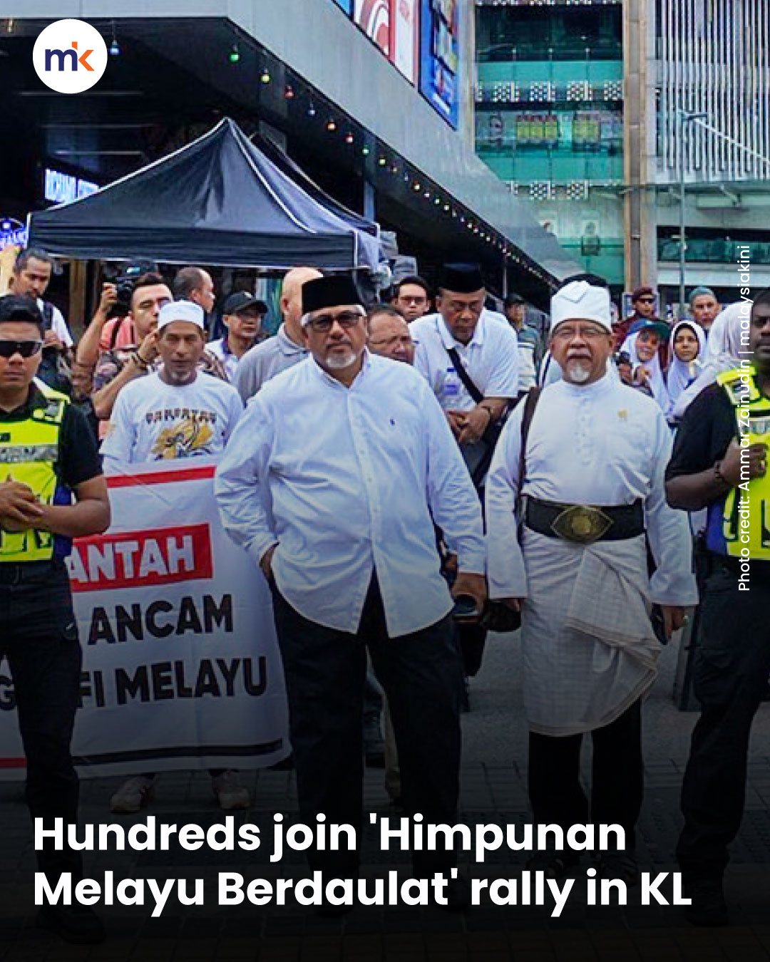 Hundreds join 'Himpunan Melayu Berdaulat' rally in KL