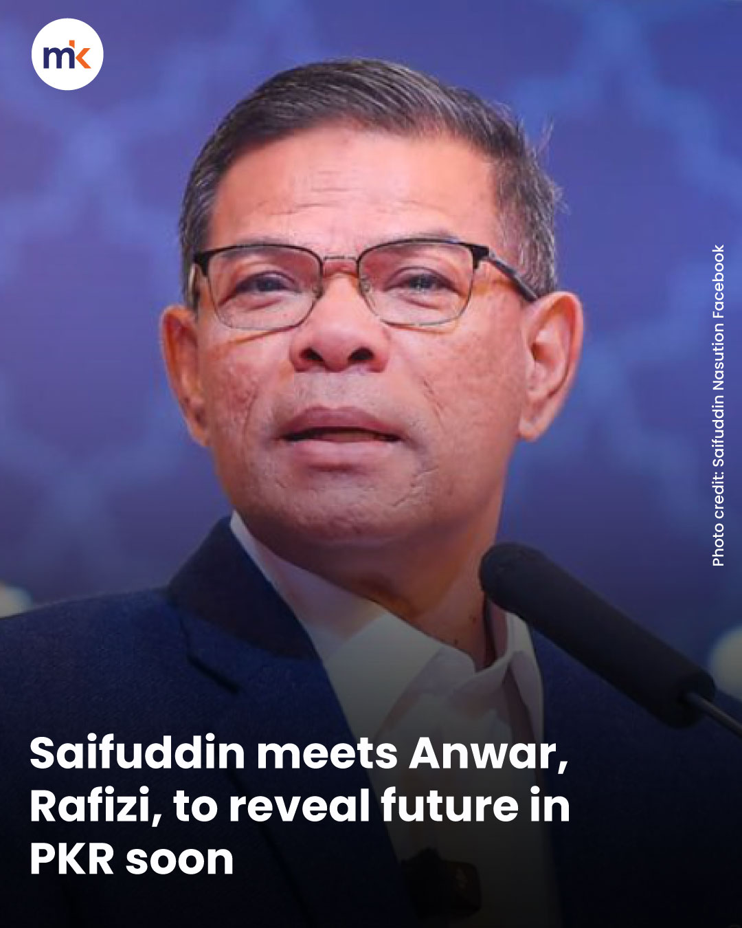 Saifuddin meets Anwar, Rafizi, to reveal future in PKR soon