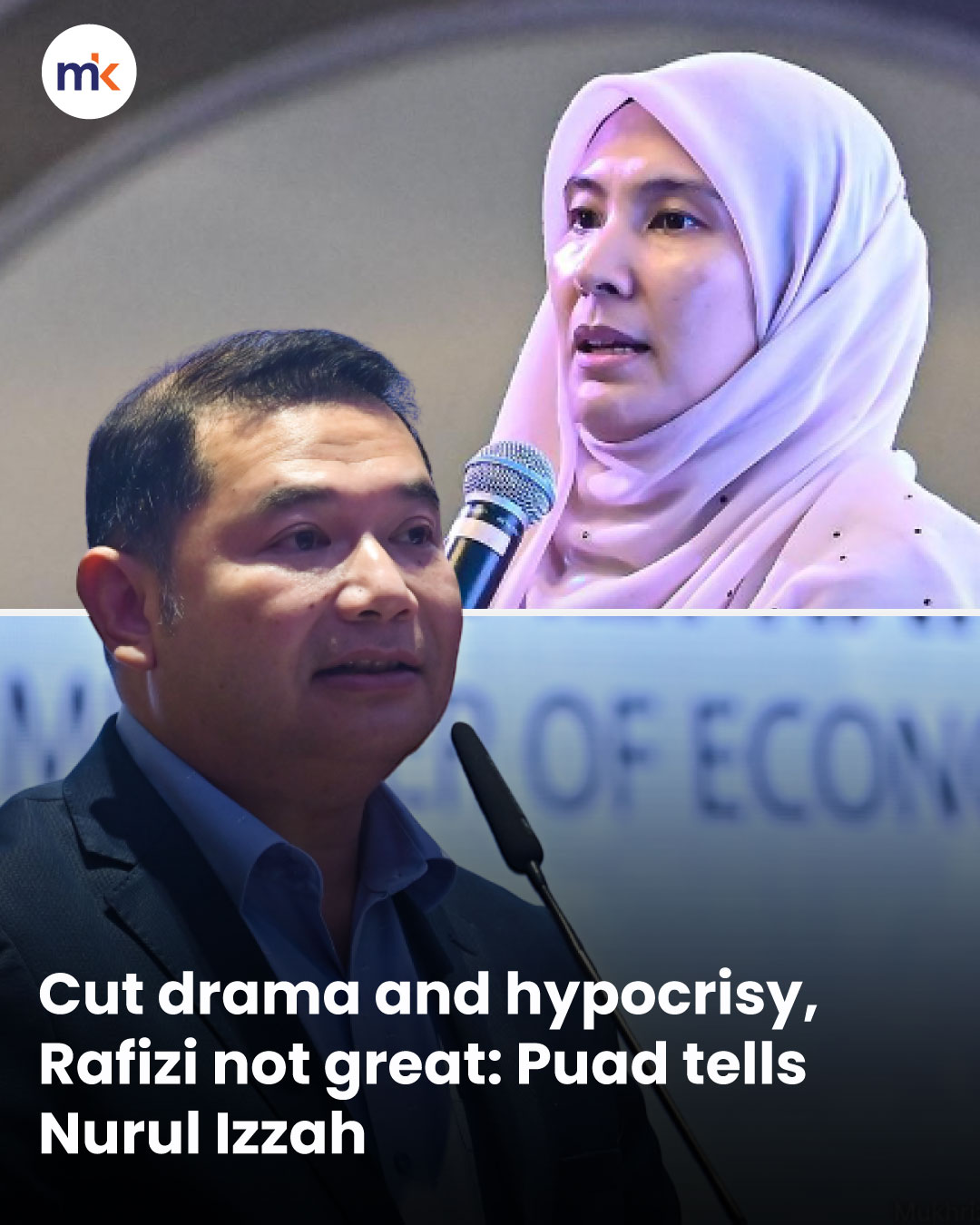 Cut drama and hypocrisy, Rafizi not great: Puad tells Nurul Izzah