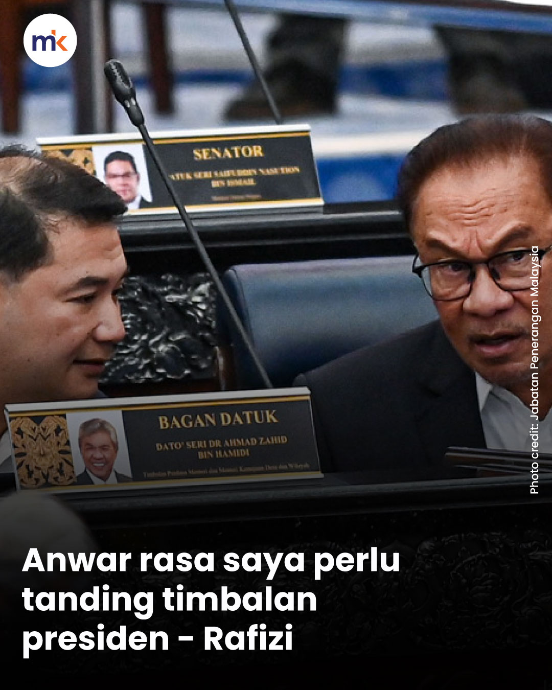 Anwar rasa saya perlu tanding timbalan presiden - Rafizi