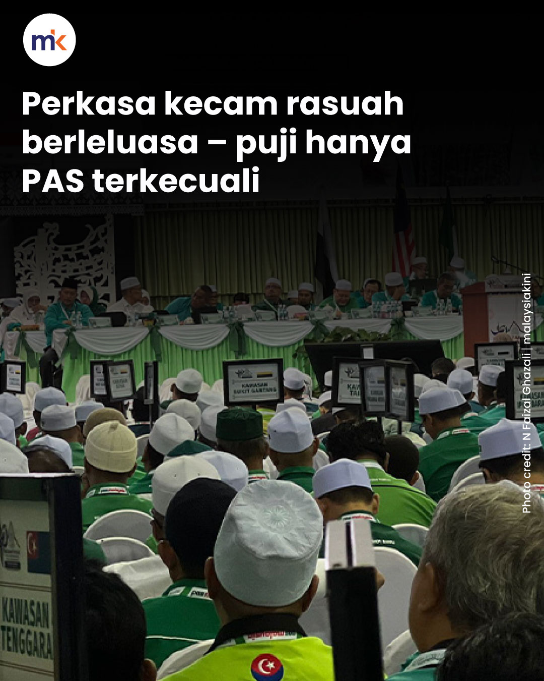 Perkasa kecam rasuah berleluasa – puji hanya PAS terkecuali