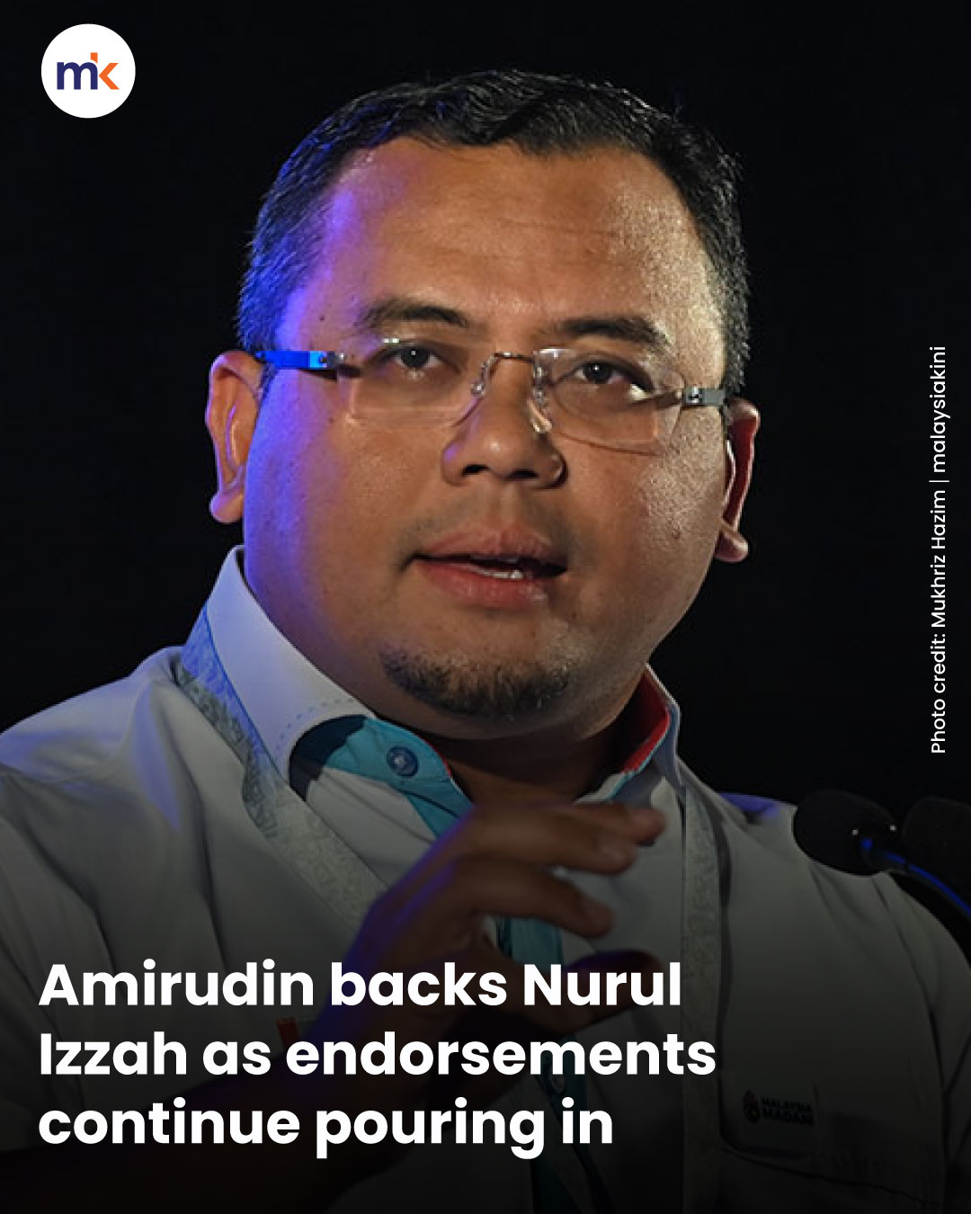 Amirudin backs Nurul Izzah as endorsements continue pouring in