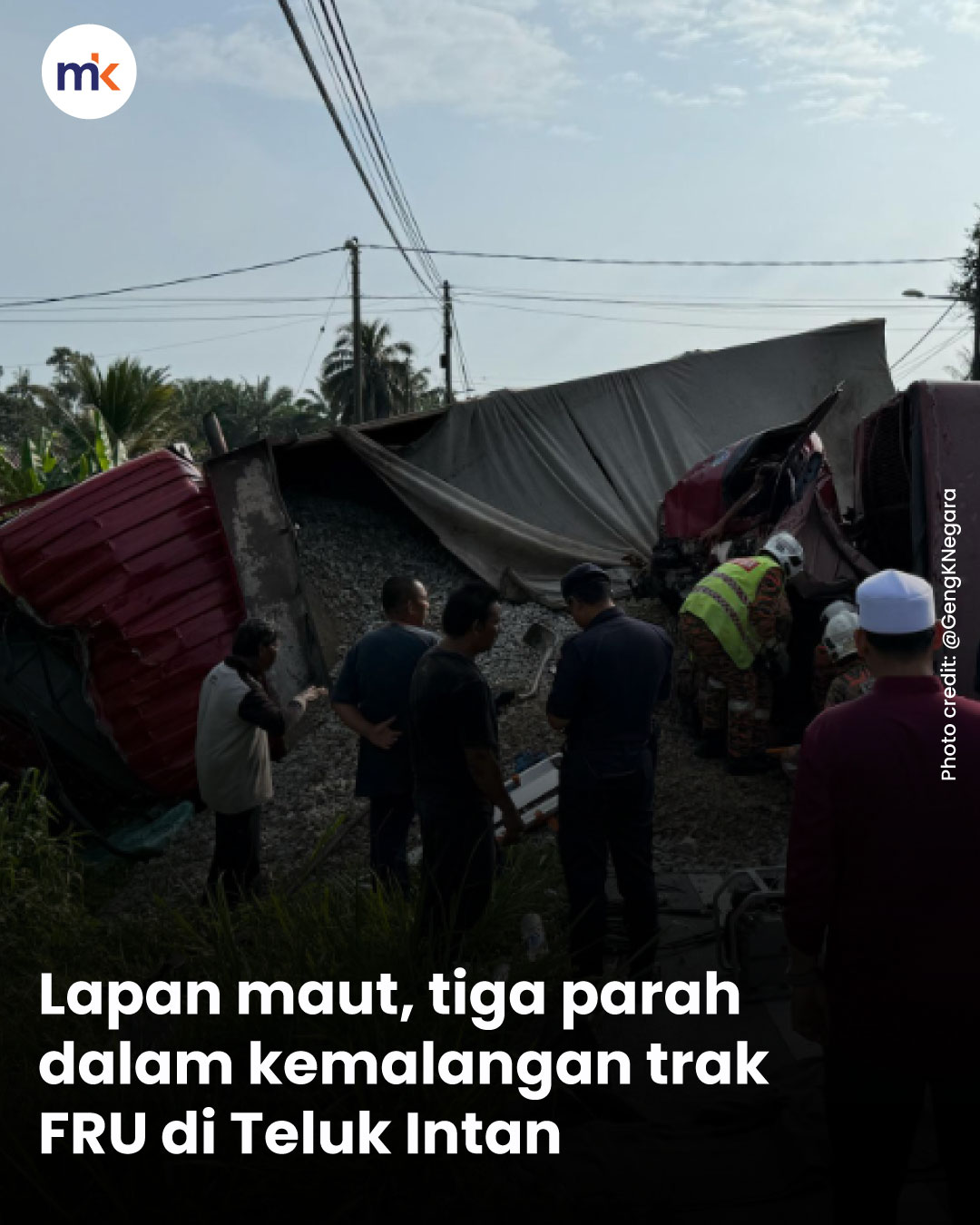 Lapan maut, tiga parah dalam kemalangan trak FRU di Teluk Intan