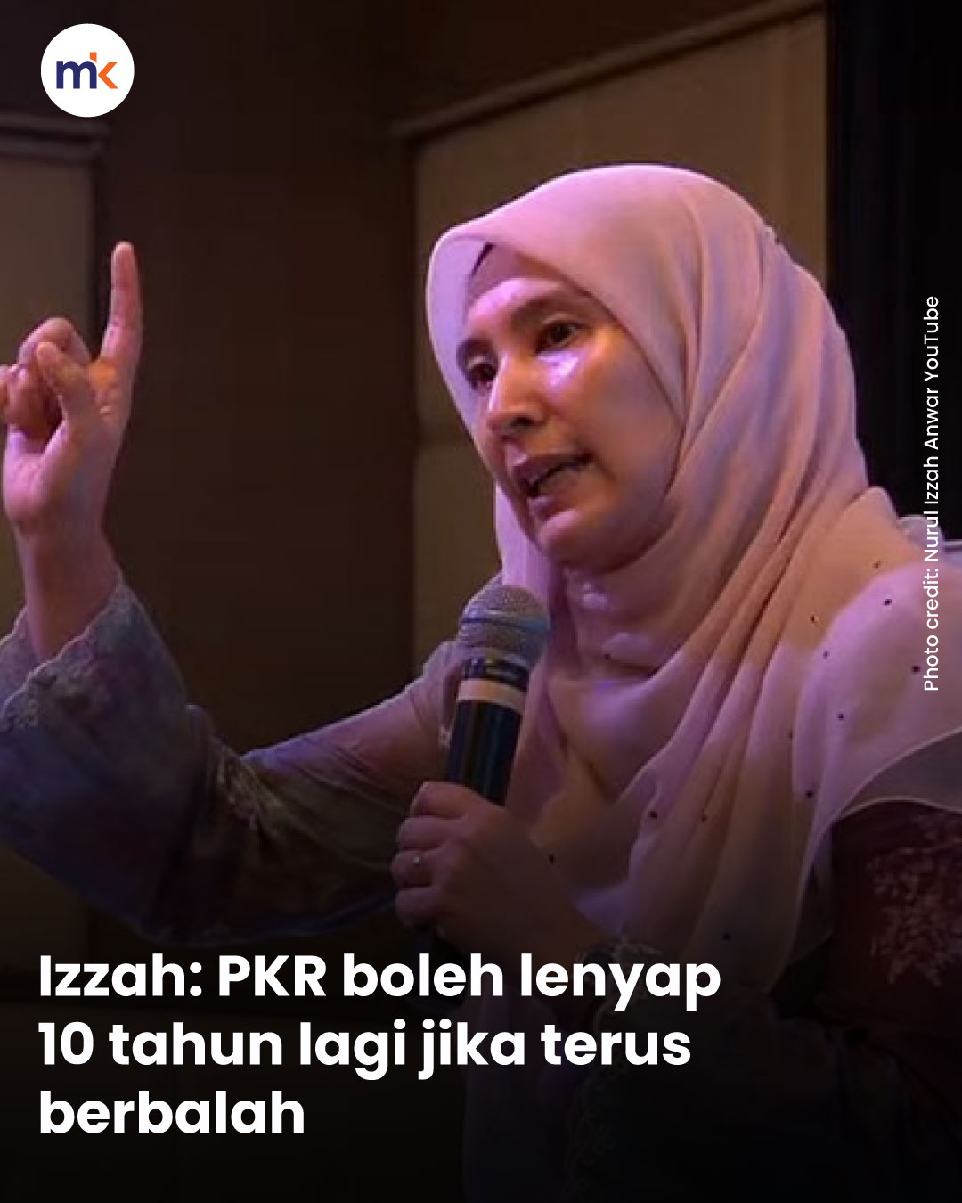 Izzah: PKR boleh lenyap 10 tahun lagi jika terus berbalah