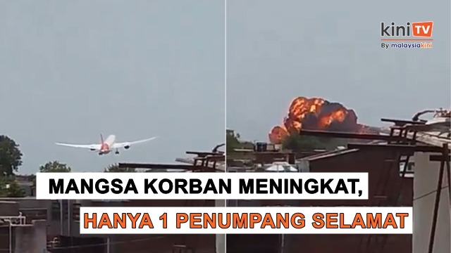 Nahas pesawat Air India: Lebih 290 maut, hanya seorang terselamat