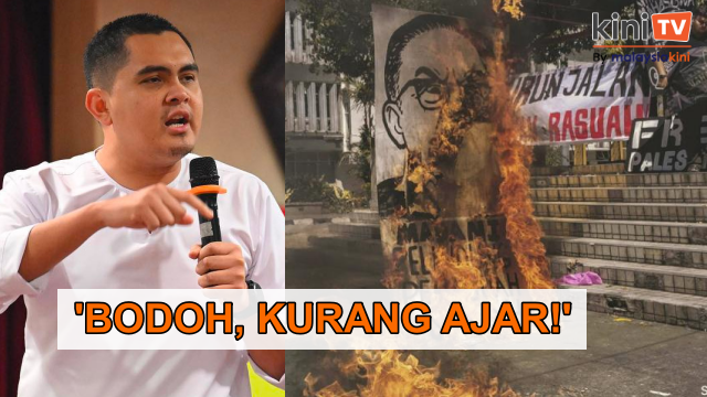 ‘Bodoh, kurang ajar!’  - Akmal nak jumpa pelajar bakar karikatur Anwar