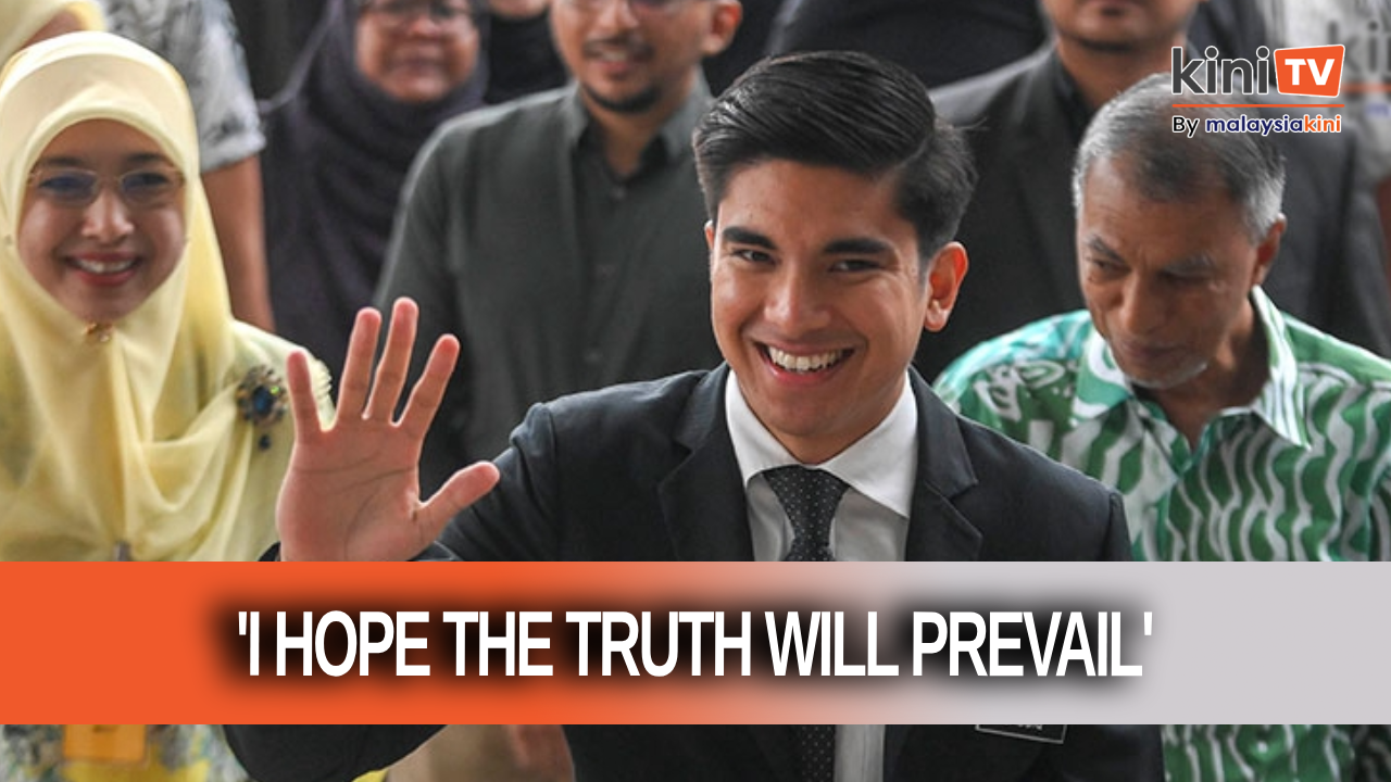 Syed Saddiq arrives at court, hopes truth will prevail
