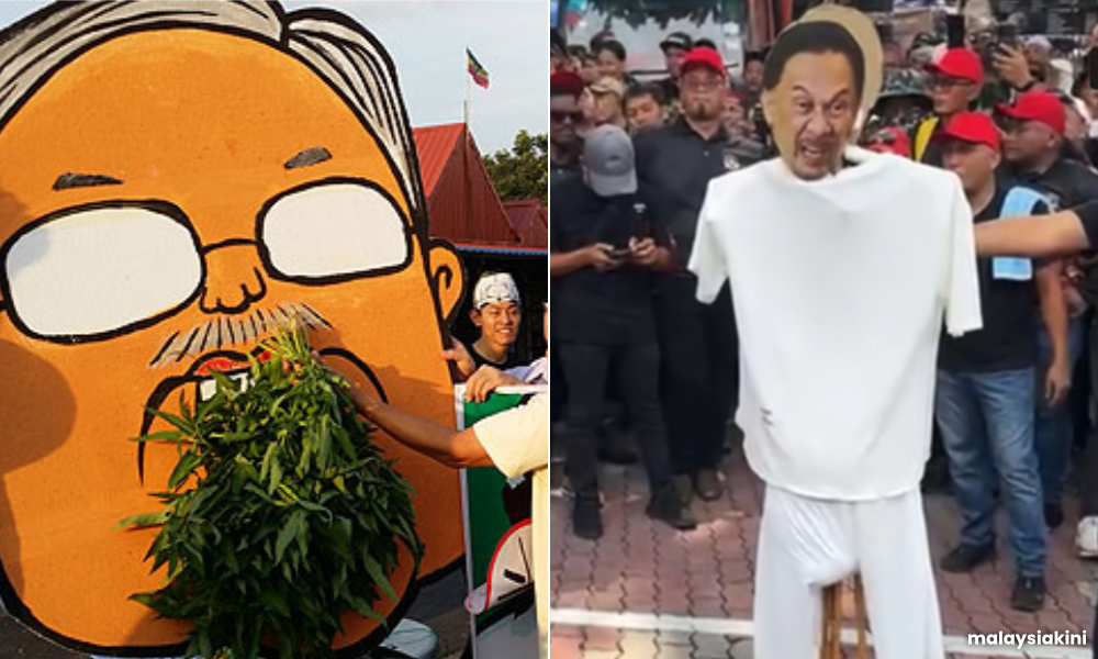Tahan perotan patung Anwar, Pejuang imbas protes ‘kangkung Najib’