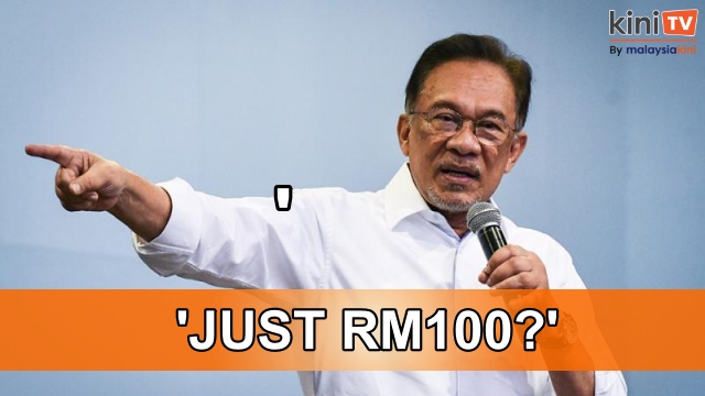 You earn RM40,000 a month, don't ridicule RM100 aid - PM