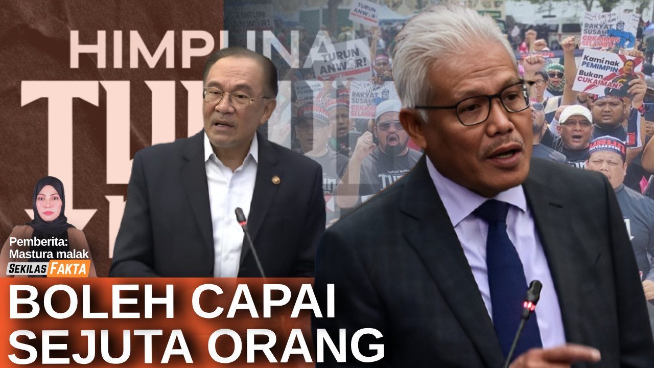 Hamzah ramal demo cecah sejuta, 'Anwar kelirukan dewan!', Laungan 'turun' bergema | SEKILAS FAKTA