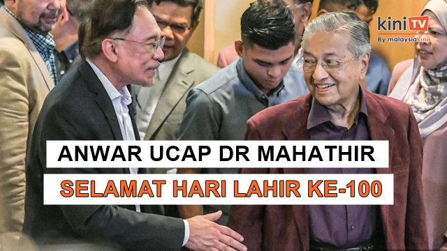 Dr Mahathir genap 100 tahun: Anwar titip doa dan penghargaan