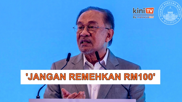 'Kamu gaji RM40k sebulan, jangan remehkan bantuan RM100' - PM