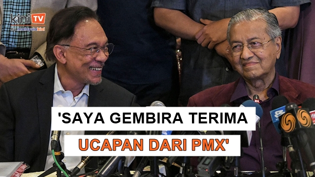 Dr Mahathir ucap terima kasih Anwar atas ucapan hari lahir ke-100