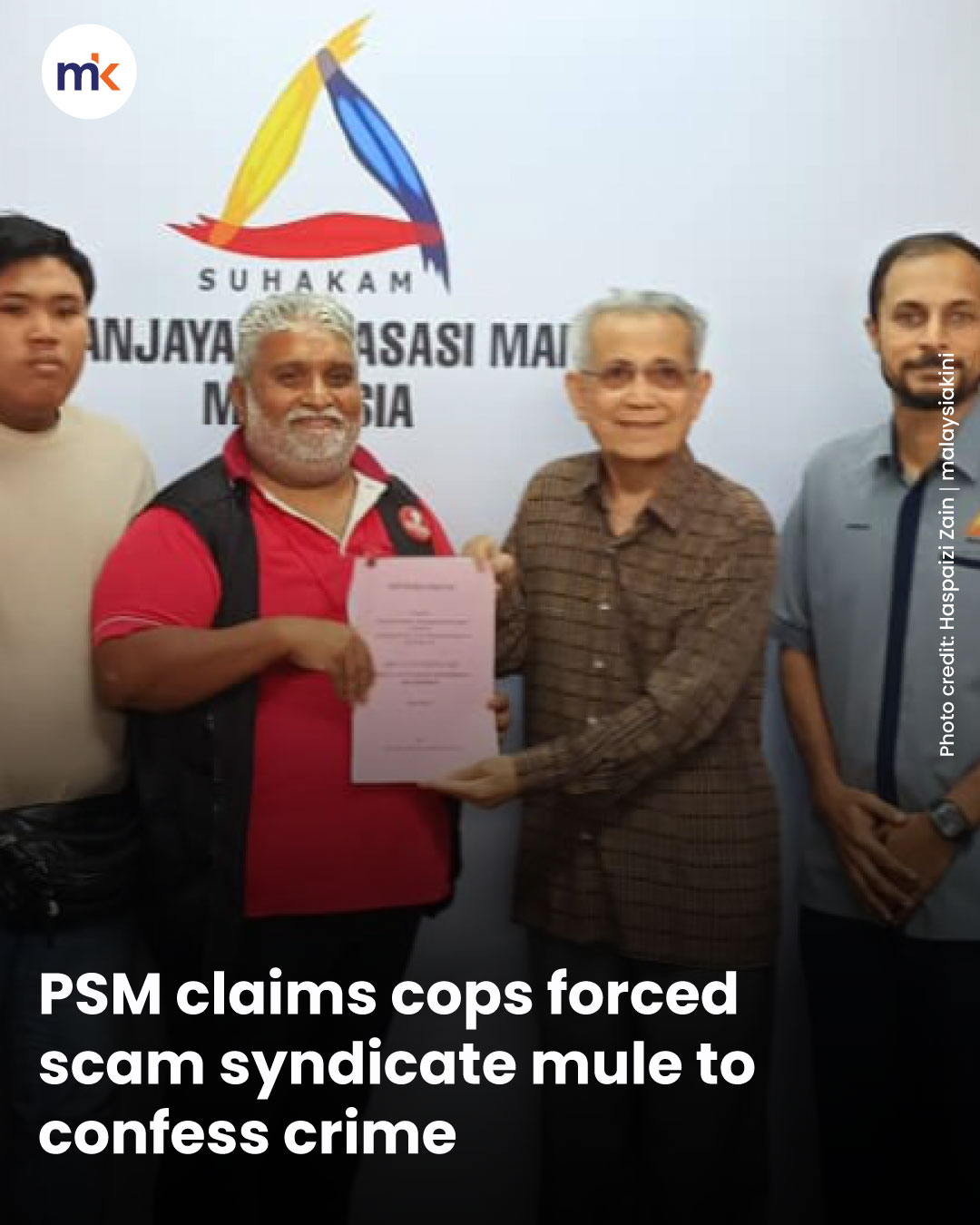 PSM claims cops forced scam syndicate mule to confess crime