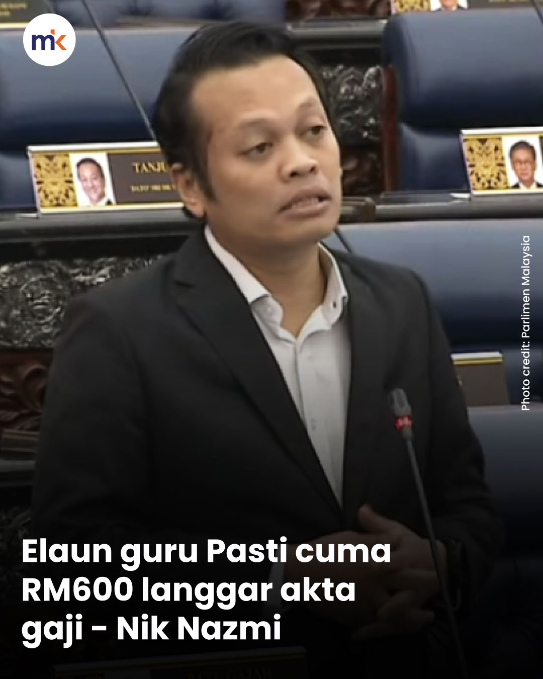 Elaun guru Pasti cuma RM600 langgar akta gaji - Nik Nazmi